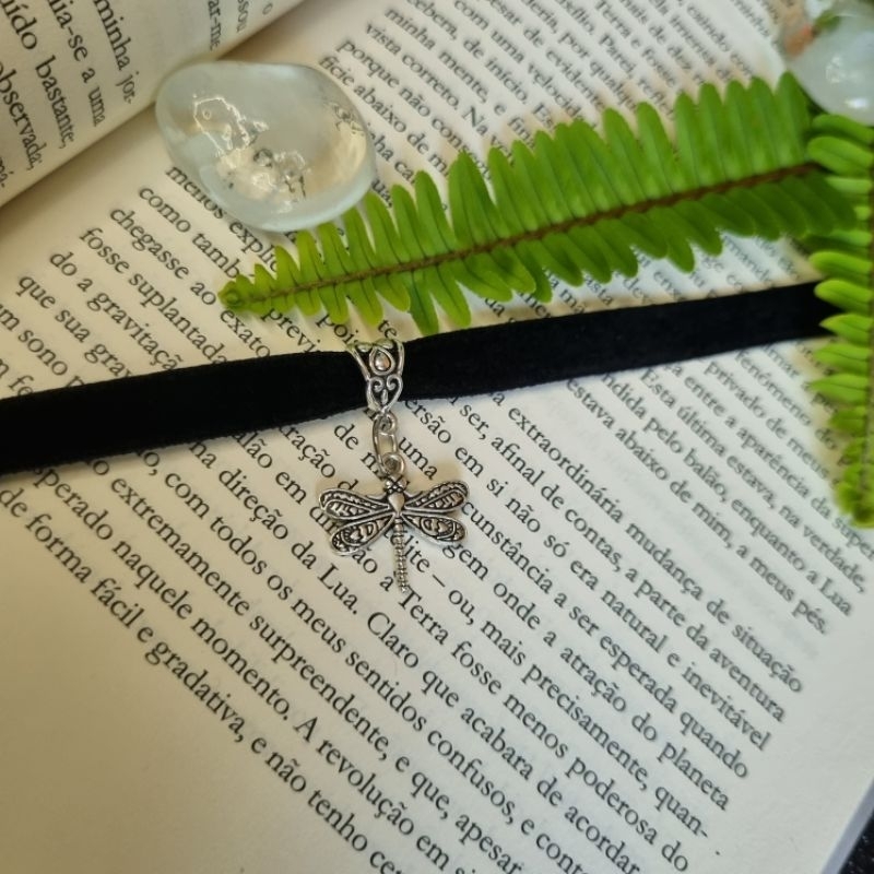 Choker Coraline libélula gótico rock punk alternativo