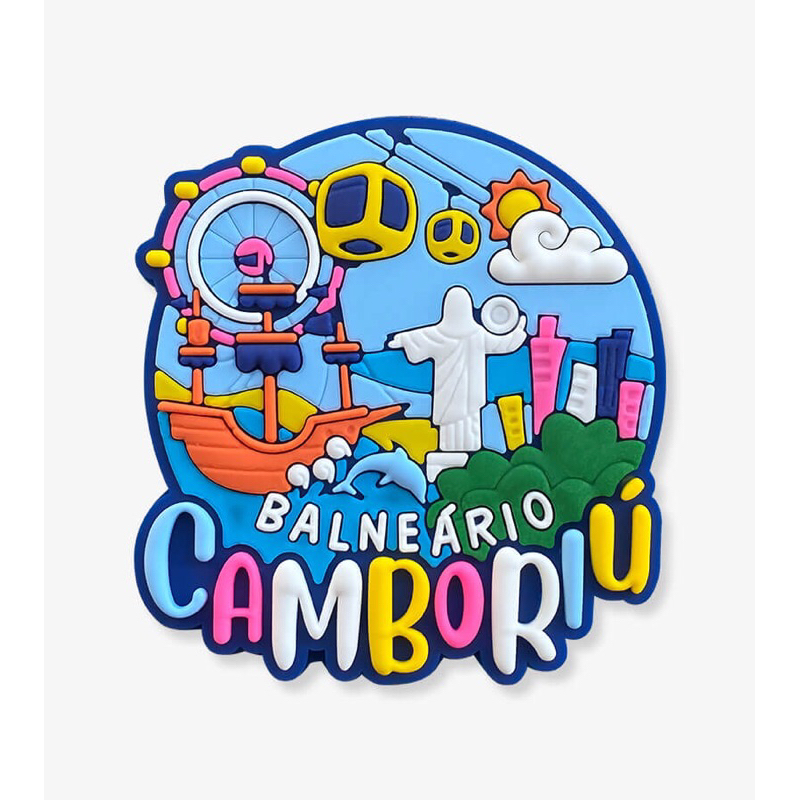 Ímã de geladeira emborrachado - Balneário Camboriú/SC