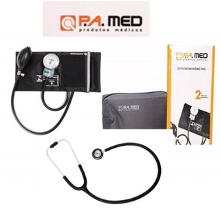 Kit Esfigmomanômetro + Estetoscópio Duo Bic P.A.MED com Bolsinha para Aparelho e Esteto