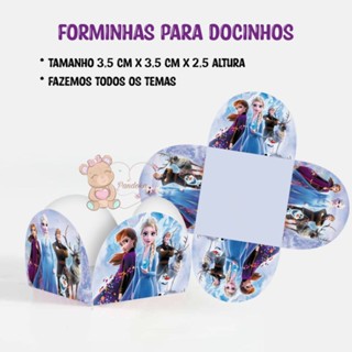 50 FORMINHAS PARA DOCES FROZEN 2