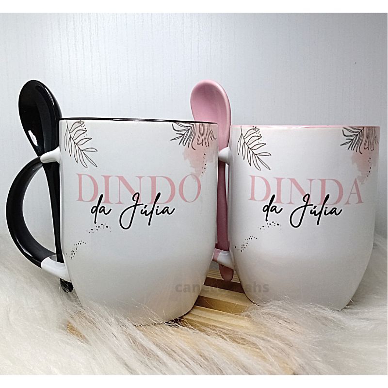 Caneca Personalizada Padrinhos (Dindos) - Promoção em Oferta na Shopee