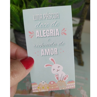30 un Cartão PASCOA | Uma Páscoa doce de alegria e recheada de amor. | Papelaria em Oferta na Shopee