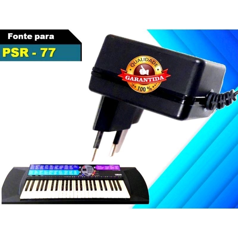 Fonte 12 V para teclados Yamaha