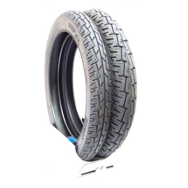 Par De Pneus Titan 150 Cg 125 Ybr 125 Fan 125/150 Fazer 150 Factor Traseiro 90/90-18 E Dianteiro 2.75-18 Vipal