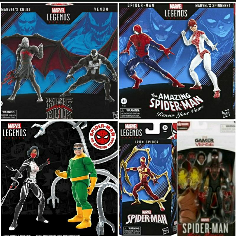 Boneco Marvel Legends Gamer Verse Hasbro Miles Morales Spider-man 60th Anniversary Homem Aranha  Knull Venom Marvel's Spinneret Silk Ultimate Capitão Capitao América Captain America- X-Men Wolverine  - Oportunidade
