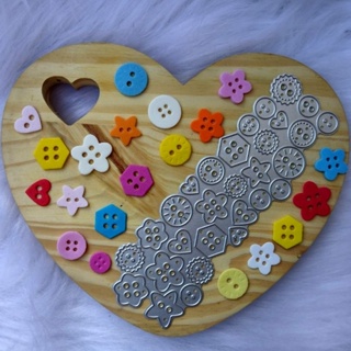 Faquinha de corte e relevo scrapbook| modelo botões| matriz de corte e relevo em Oferta na Shopee