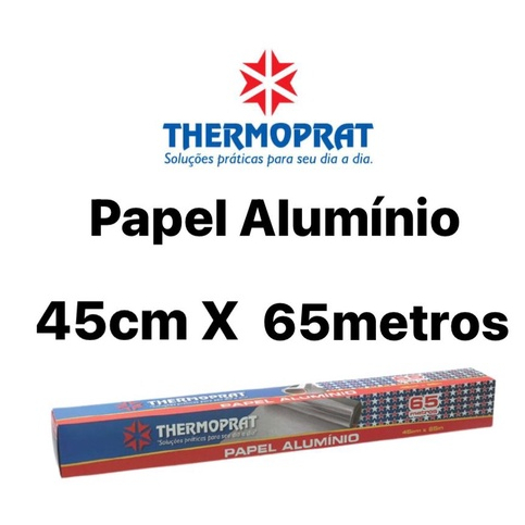 Papel Alumínio 45cmx65M Thermoprat