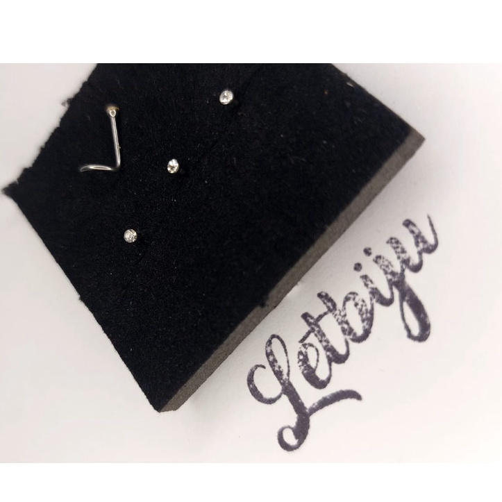 Piercing de nariz anzol branco strass em aço cirurgico 1 unidade ponto de luz piercing moda unissex