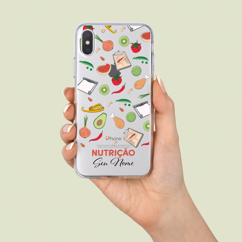Capa Capinha de Celular Nutrição