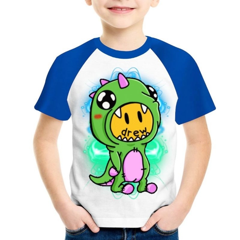 Camiseta Drew Dinossauro Camisa do Dinossauro Camiseta Dinossauro Drew Aniversário