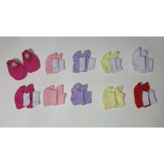 Kit 10 pares sapatinho recém nascido malha 100% algodão menino / menina em Oferta na Shopee