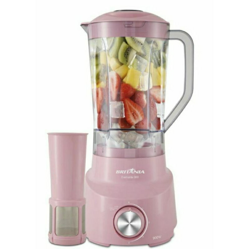 Liquidificador Britânia Diamante 800 Rosa 1050W - 127v