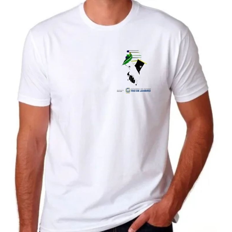 Camiseta Escola Estadual do Rio de Janeiro Uniforme escolar Estadual do Rio de Janeiro