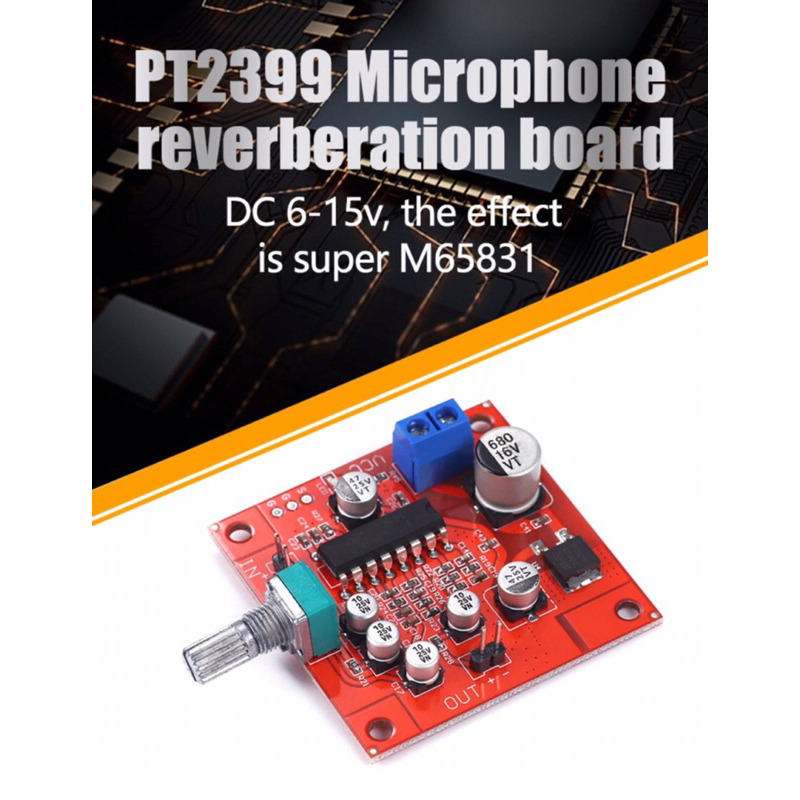 Placa De Reverberação Microfone Pt2399 Modulo Pré Ampl Nova MELHOR PREÇO