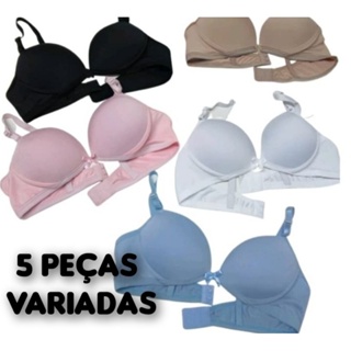 Kit 5 Sutia Menina Moça Com Bojos Sem Arco Moda Intima Juvenil Adolecente Moda Infantil em Oferta na Shopee
