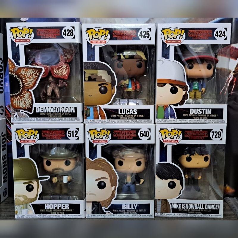 Funko Pop Stranger Things - A Vulso (Demogorgon, Lucas, Dustin, Hopper ...