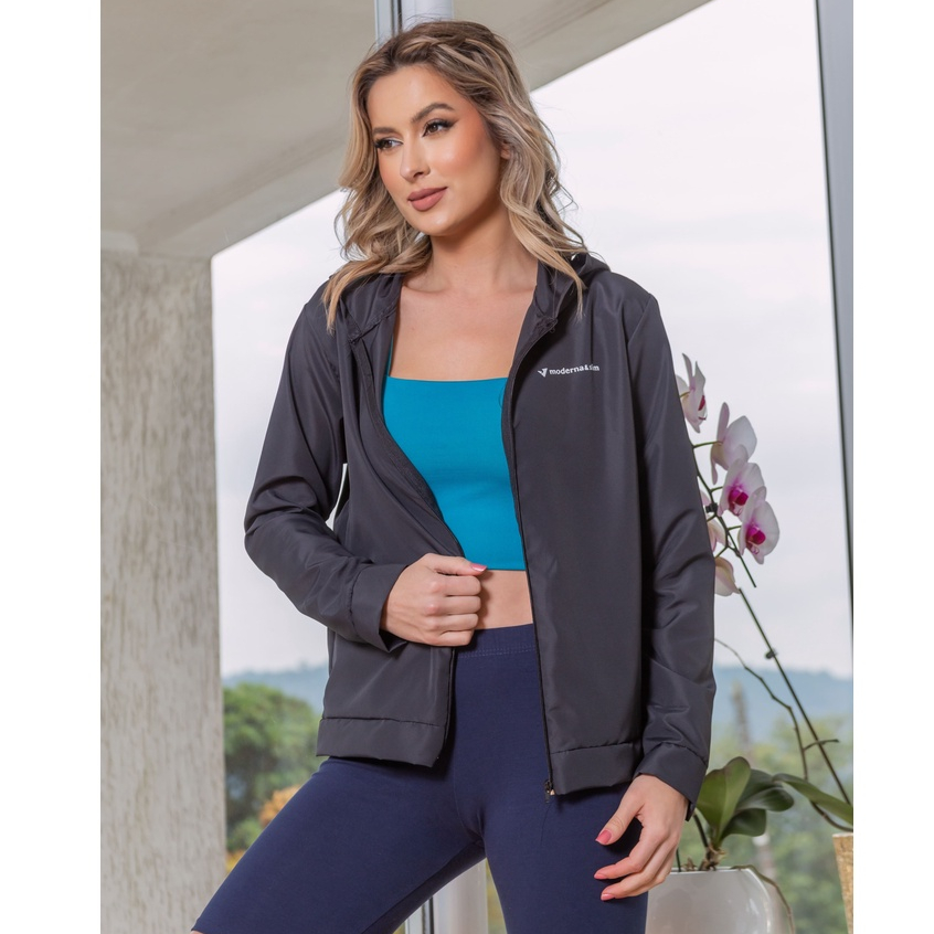 Jaqueta Feminina Esportiva Corta Vento - Women Clothes