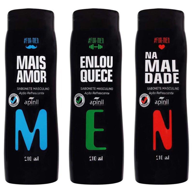 Sabonete Líquido Masculino Apinil 210ml