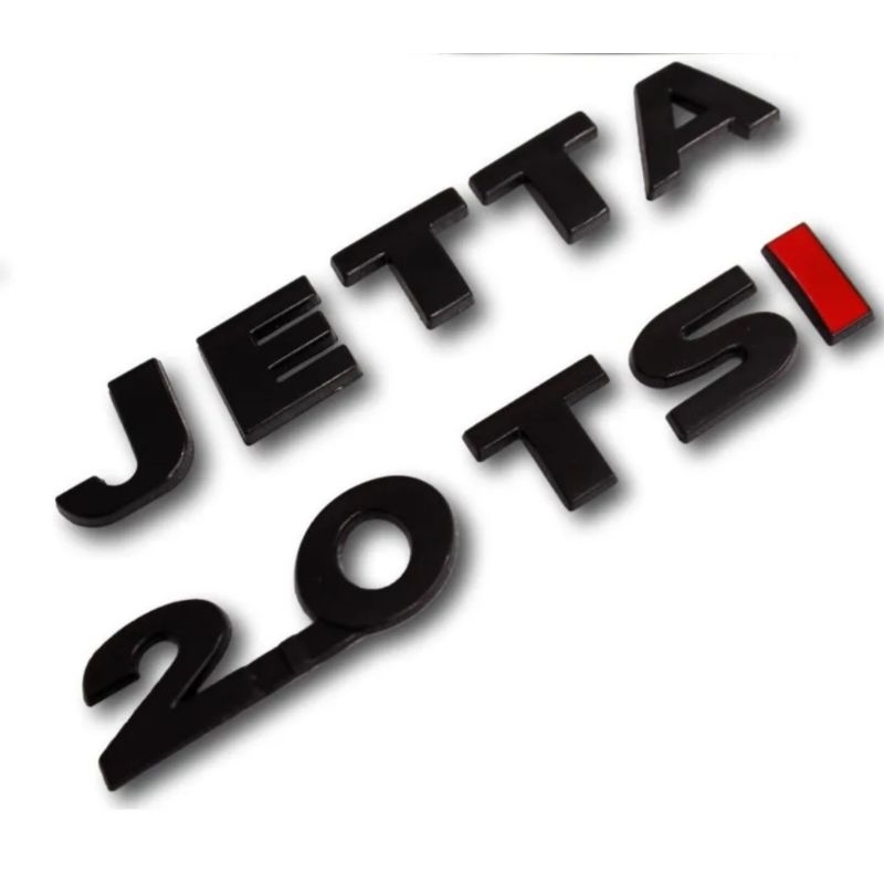 Kit Emblema Letreiro Jetta 2.0tsi Preto Black Piano 2011/18 Jetta 2.0 Tsi Volkswagen em Oferta na Shopee