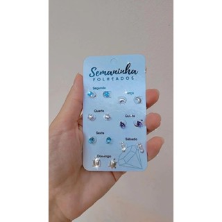 Brinco semaninha banhada a prata 925 ( Envio Em 24 horas)