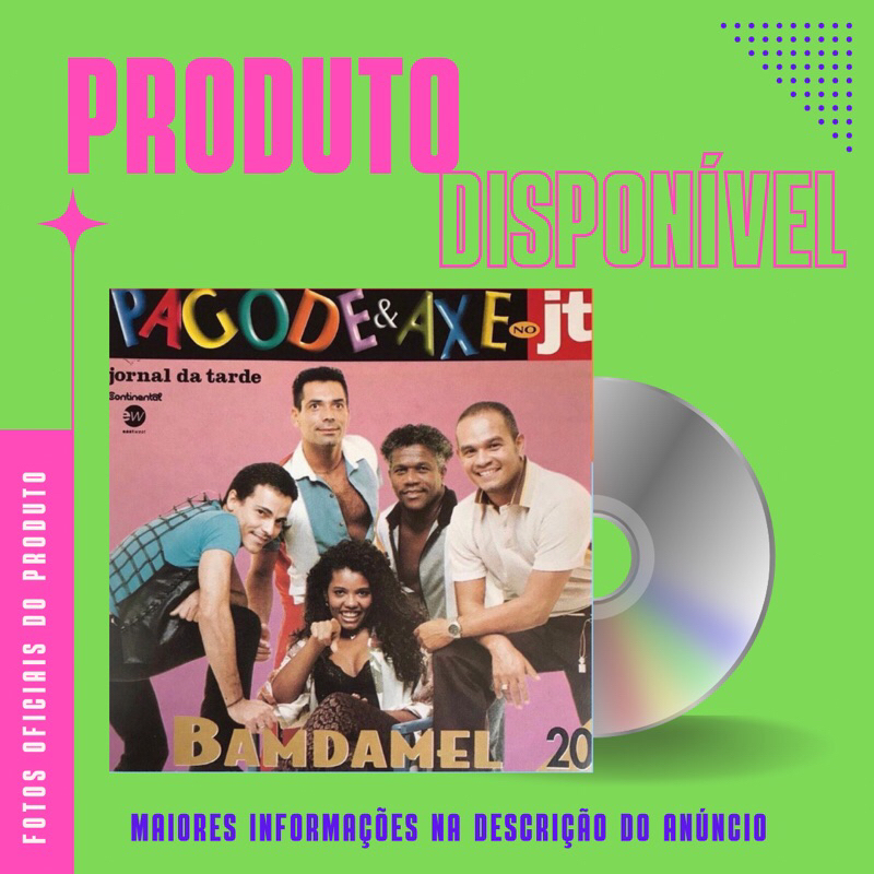 CD BAMDAMEL - PAGODE E AXÉ NO JT - JORNAL DA TARDE - VOLUME 20 *
