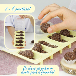 ENROLADOR DE BRIGADEIRO – CHOCALHO PARA CONFEITOS BLUESTAR OFF em Oferta na Shopee