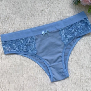 Kit 7 Calcinha Feminina Confortável Detalhe Renda Forro Algodão em Oferta na Shopee