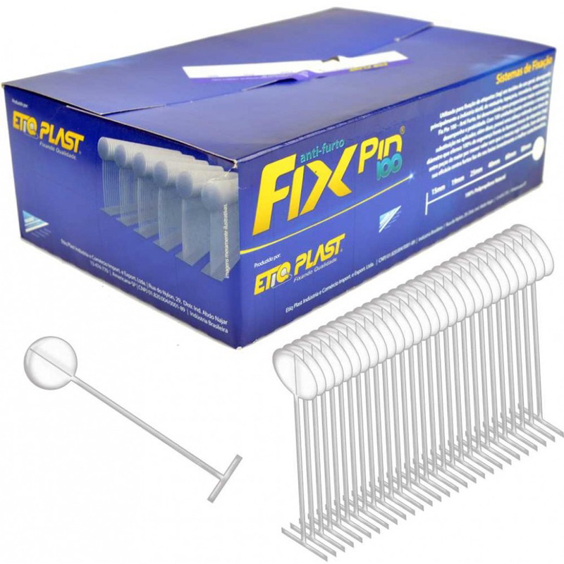 Fix Pin Antifurto Pino Tag - 5000 Pinos - 25mm