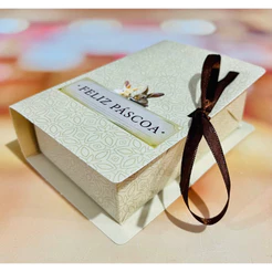 10~40 Caixa Livro C/ Berco Tons De Cacau 4313 (PASCOA IDEIA OUTLET) OFERTA