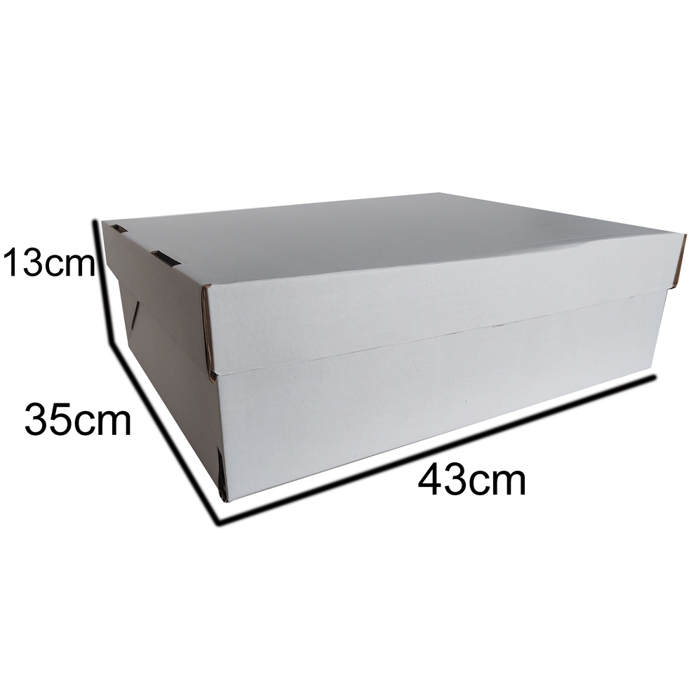 10 Caixas Para Bolo, Torta 35x43x13 Com Tampa - Caixa Papelão - Caixa Retangular em Oferta na Shopee