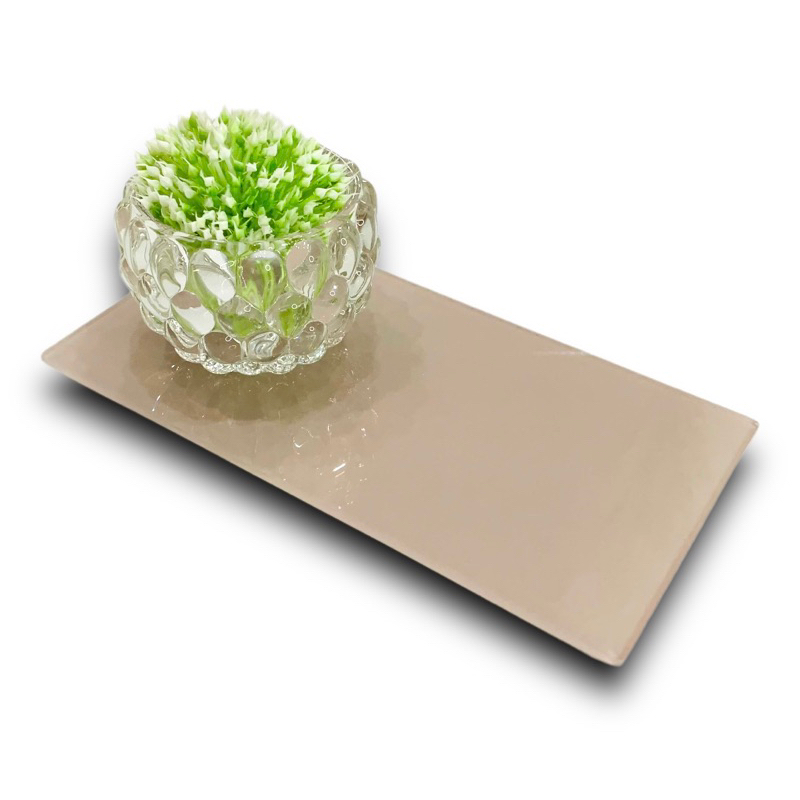Bandeja Rose Decoração Banheiro Sala Quarto Vidro 20x10cm em Oferta na Shopee
