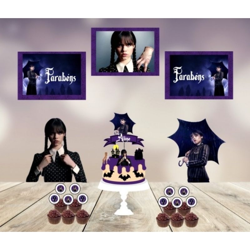 kit decoração festa só um bolinho personalizado todos os temas