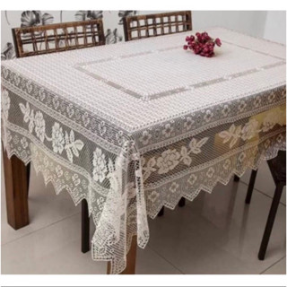 Toalha De Mesa Em Renda (grossa) 6 Cadeiras 2.20m