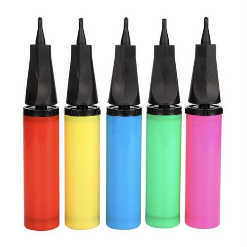 1 BOMBA MANUAL PARA INFLAR, ENCHER BEXIGA, BALÃO - COR A  ESCOLHA OFF em Oferta na Shopee