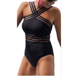 Maiô,Body, detalhe elástico transparente, super luxo em Oferta na Shopee