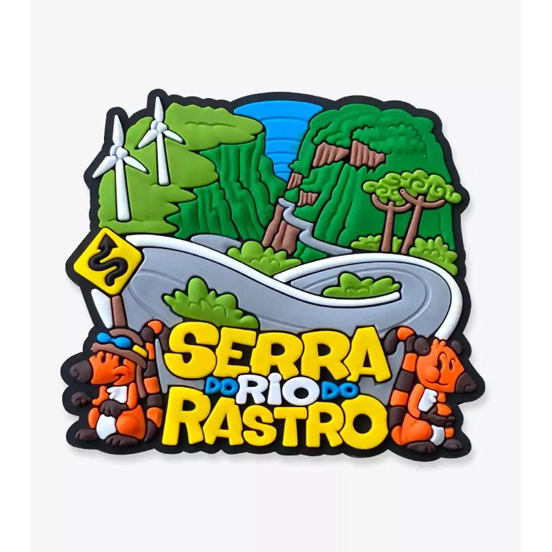 Ímã de geladeira emborrachado - SERRA DO RIO DO RASTRO/ SC