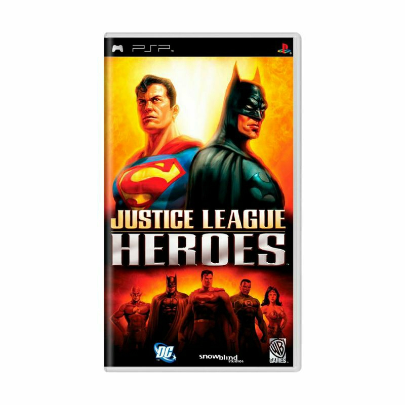 Jogo Psp Umd Justice League Heroes Liga Da Justiça Somente  O Jogo: case novo !