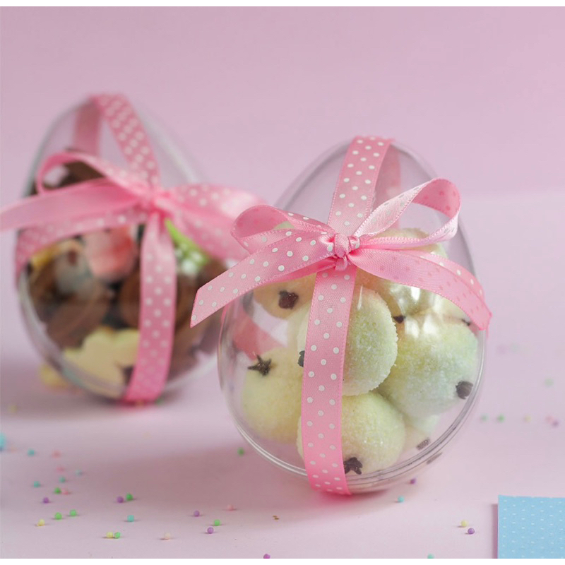 KIT CASCA DE OVO DE PÁSCOA ACRÍLICA C/ 4 OVOS G 350G BLUE STAR em Oferta na Shopee