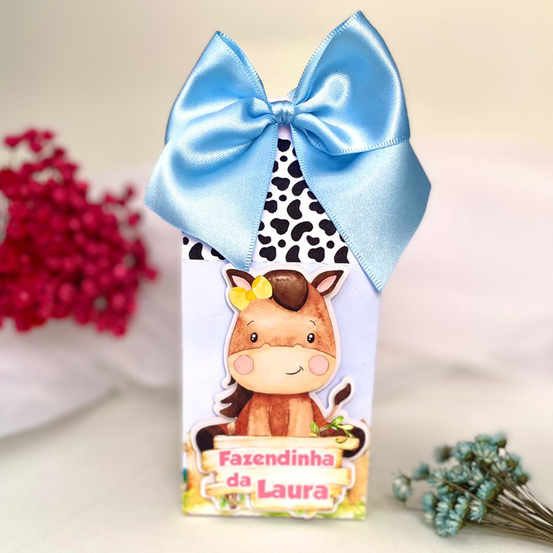 Kit 10und Caixas Milk 3D Fazendinha Personalizada / Lembrancinha Fazendinha / Aniversário Fazendinha/ Decoração Fazendin