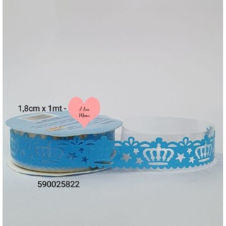 Washi Tape Fita Adesiva Durex/Coroa 1 Metro.