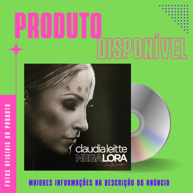 CD CLÁUDIA LEITTE - NEGALORA ÍNTIMO (Part. Carlinhos Brown, Tico Santa Cruz, Max Viana)