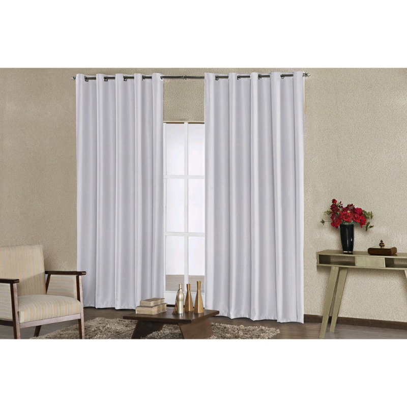 Cortina Blackout Premium em Tecido Corta Luz Blecaute Para Sala Quarto e Decoraçoes