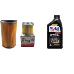 Filtro Ar + Filtro Oleo + Oleo Mobil 20W50 Dafra Apache 150