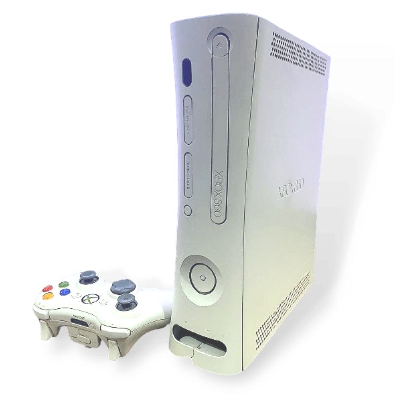 Xbox 360 Branco Usado Arcade Desbloqueado Com Controle E Fonte