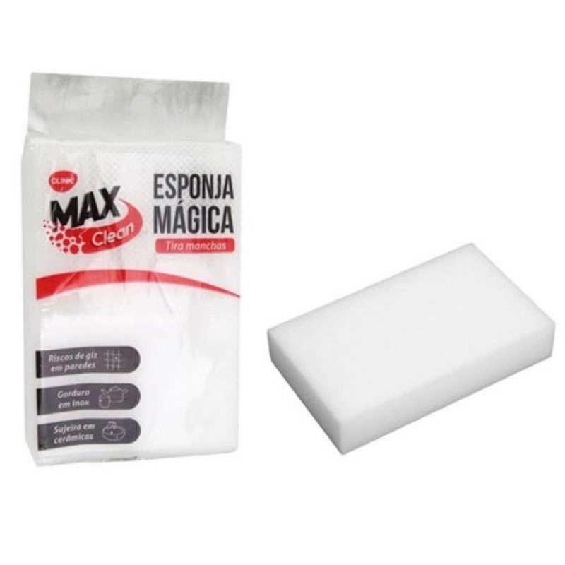Esponja Mágica Melamina Bucha Tira Manchas Desengordura Limpeza Original 1/3/6/10 Esponjas