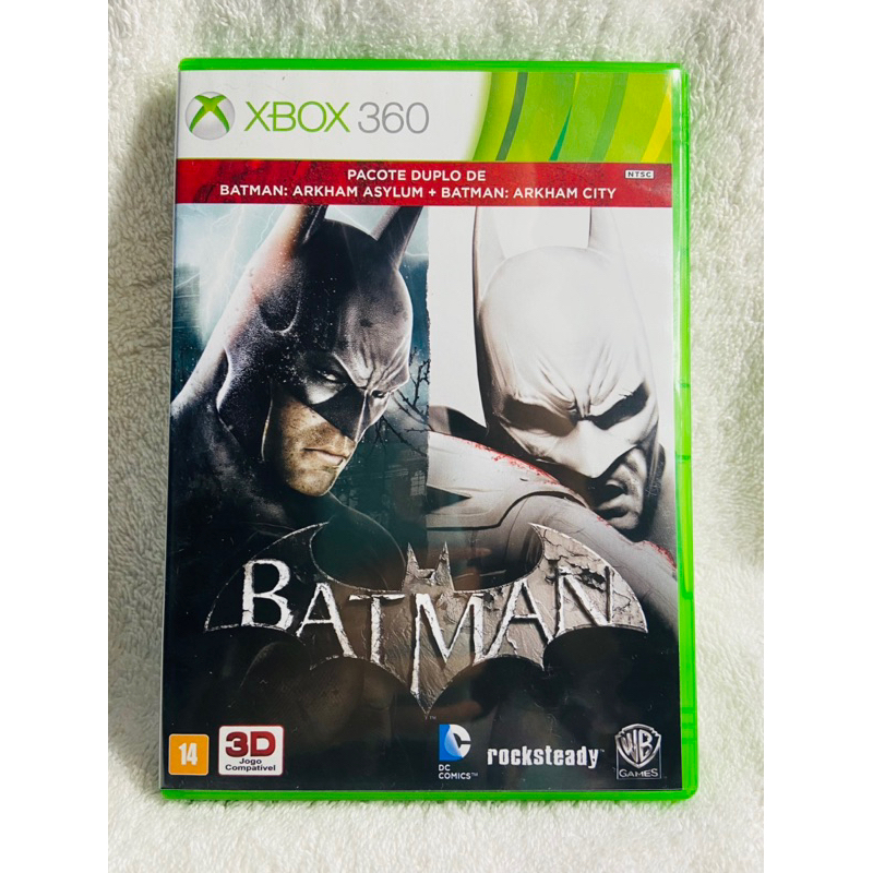 Game Batman Arkham Asylum + Arkham City - Xbox 360 - Pack Duplo