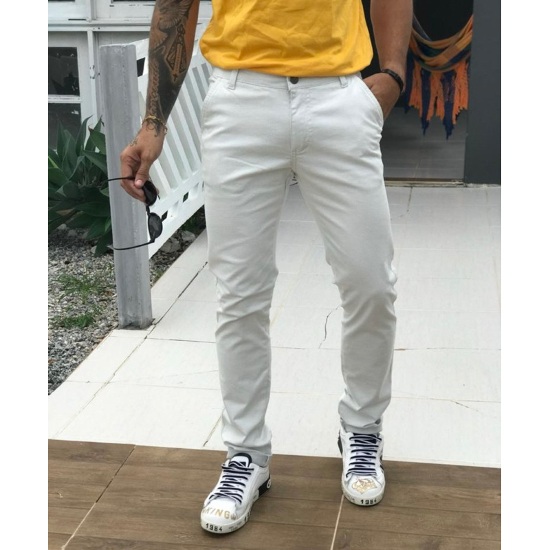 calça Sport fino social brim calça masculina em Oferta na Shopee