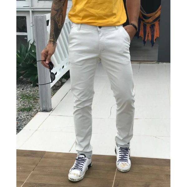 calça Sport fino social brim calça masculina