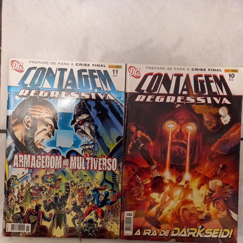 Gibi/ HQ'S Contagem Regressiva- Prepare-se para a Crise Final n°10 e 11 (A Ira de Darkseid e Armagedom no Multiverso)