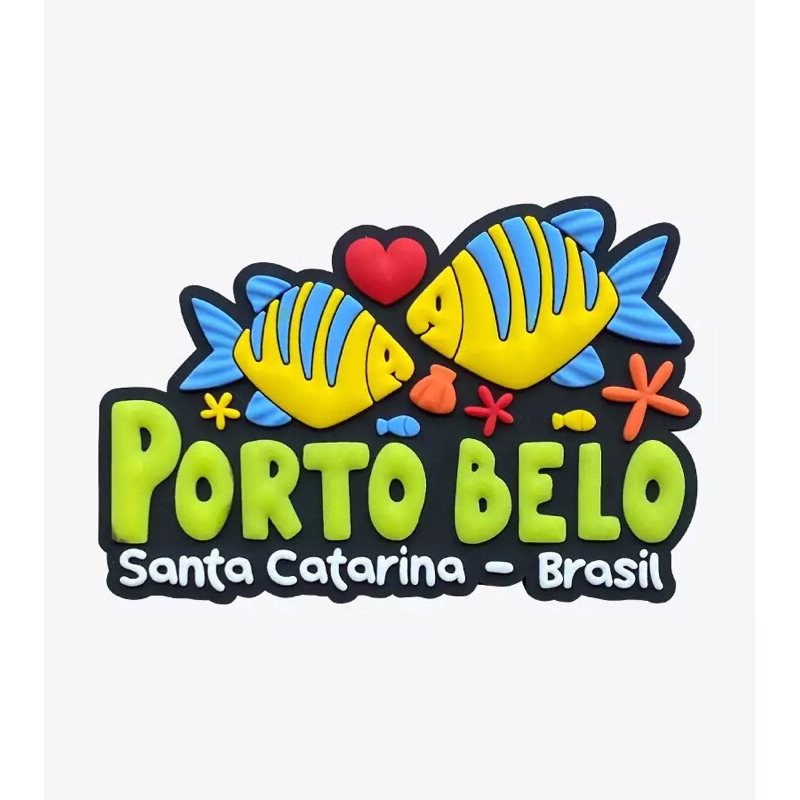 Ímã de geladeira emborrachado - PORTO BELO/SC